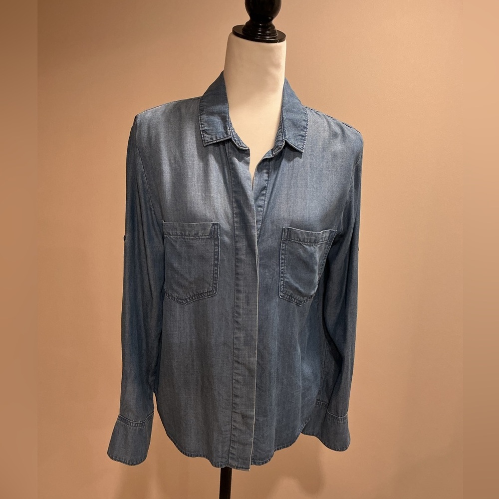 Chelsea and violet denim shirt